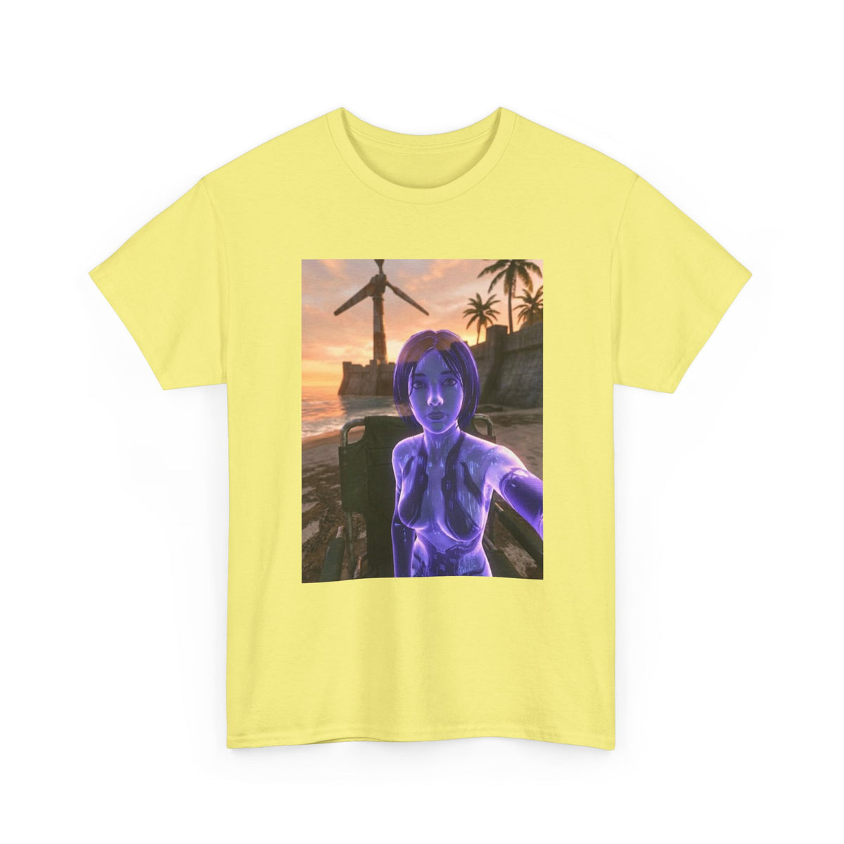 Cortana's Beach Sunset Selfie Tee