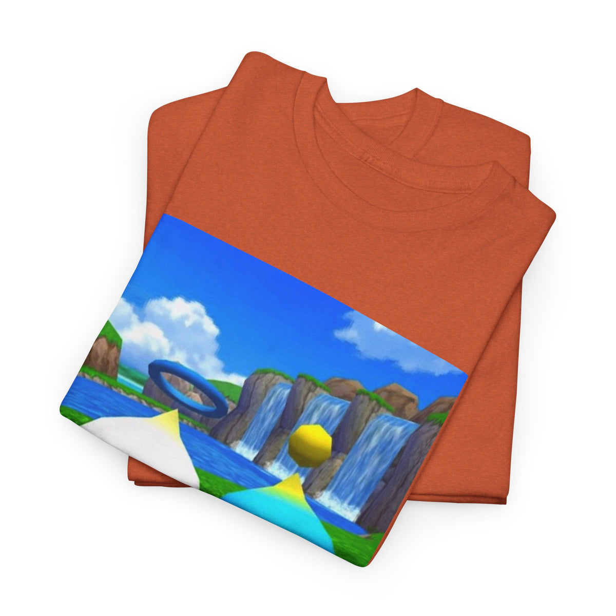 Chao Flipping Off On Green Hills Tee