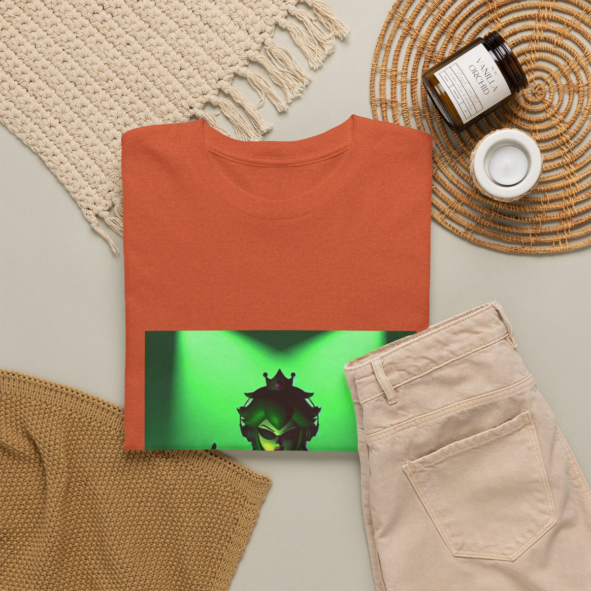 Edgy Green Princess DJ Flipping The Bird Tee