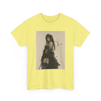 Anime Goth Girl Standing Confidently Tee