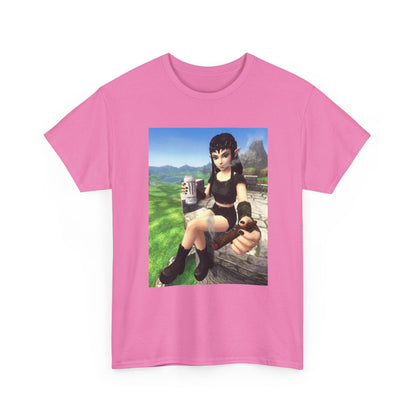 Edgy Elf Girl Smoking Blunt Tee