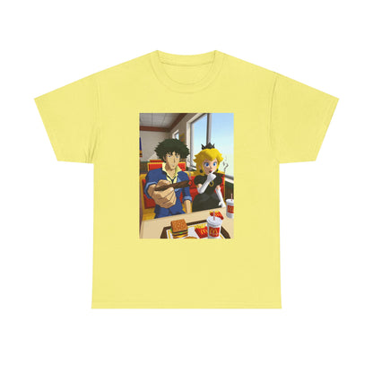 Spike and Peach Smoking Fast Food Tee (Design 3)