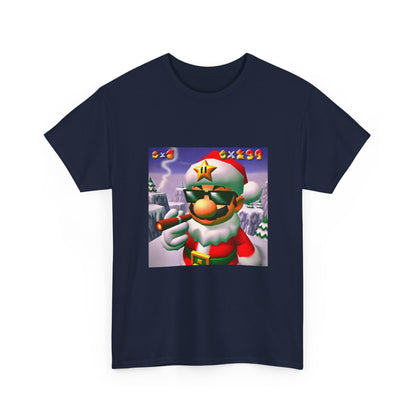 Cool Mario Santa Smoking Cigar Tee