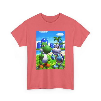Yoshi And Dry Bones Flipping Off Tee