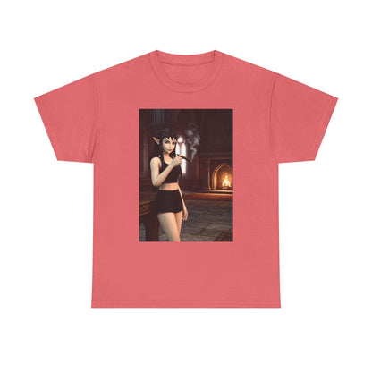 Dark Elf Girl Smoking Cigar Tee