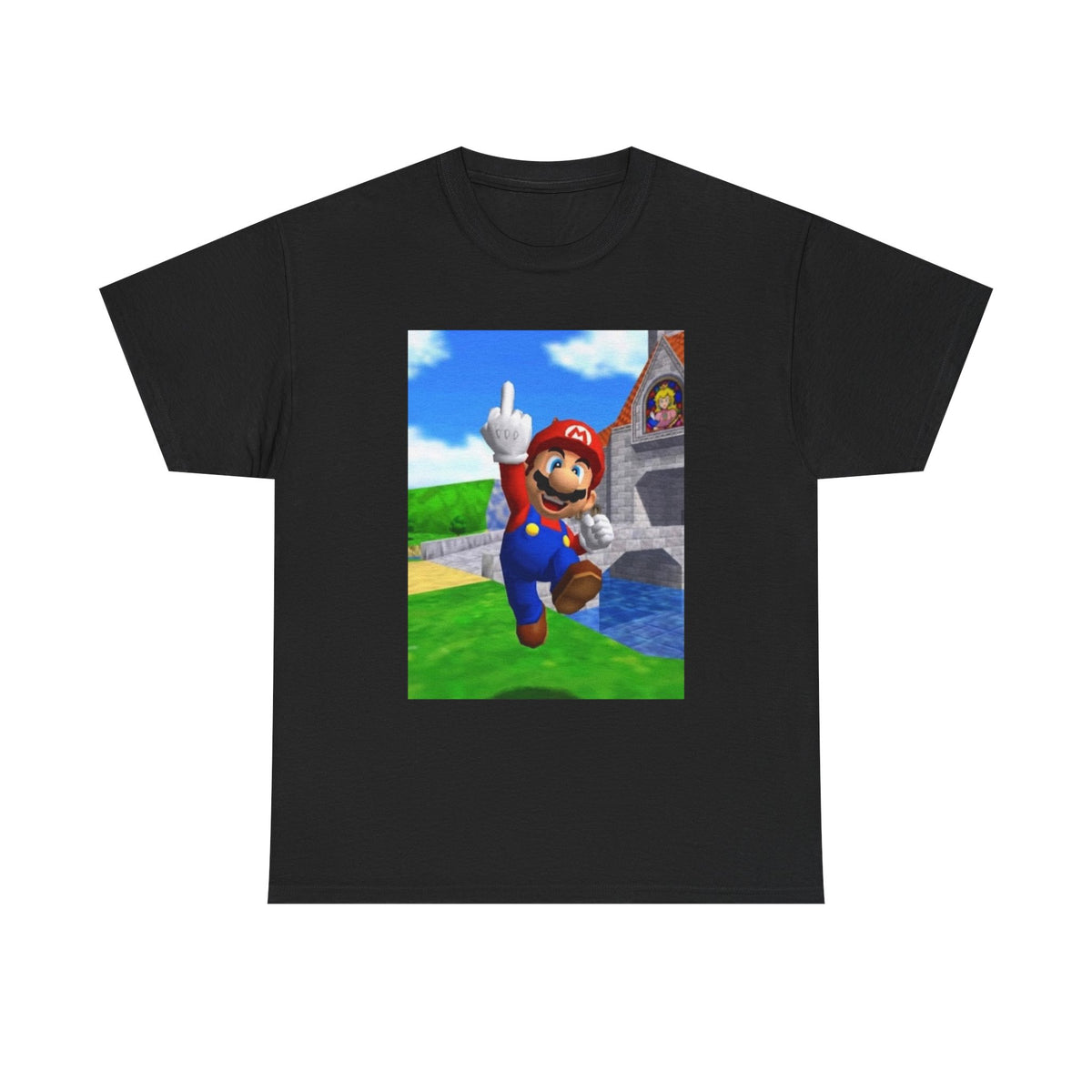 Mario Giving The Middle Finger Tee