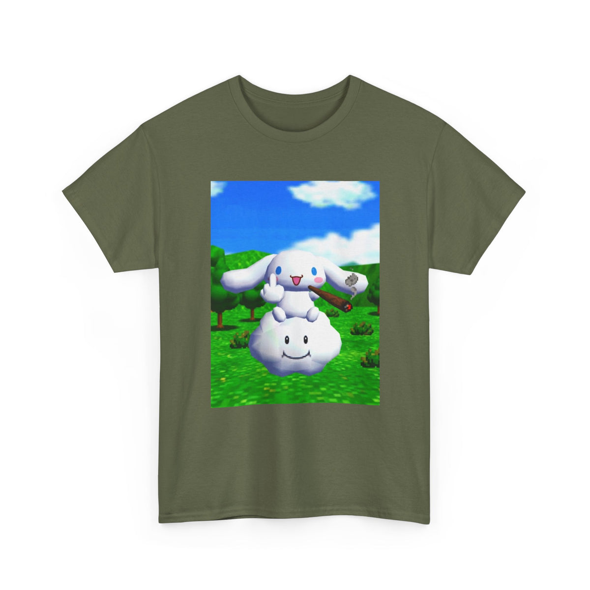 Cinnamoroll Bunny Flipping The Bird Tee