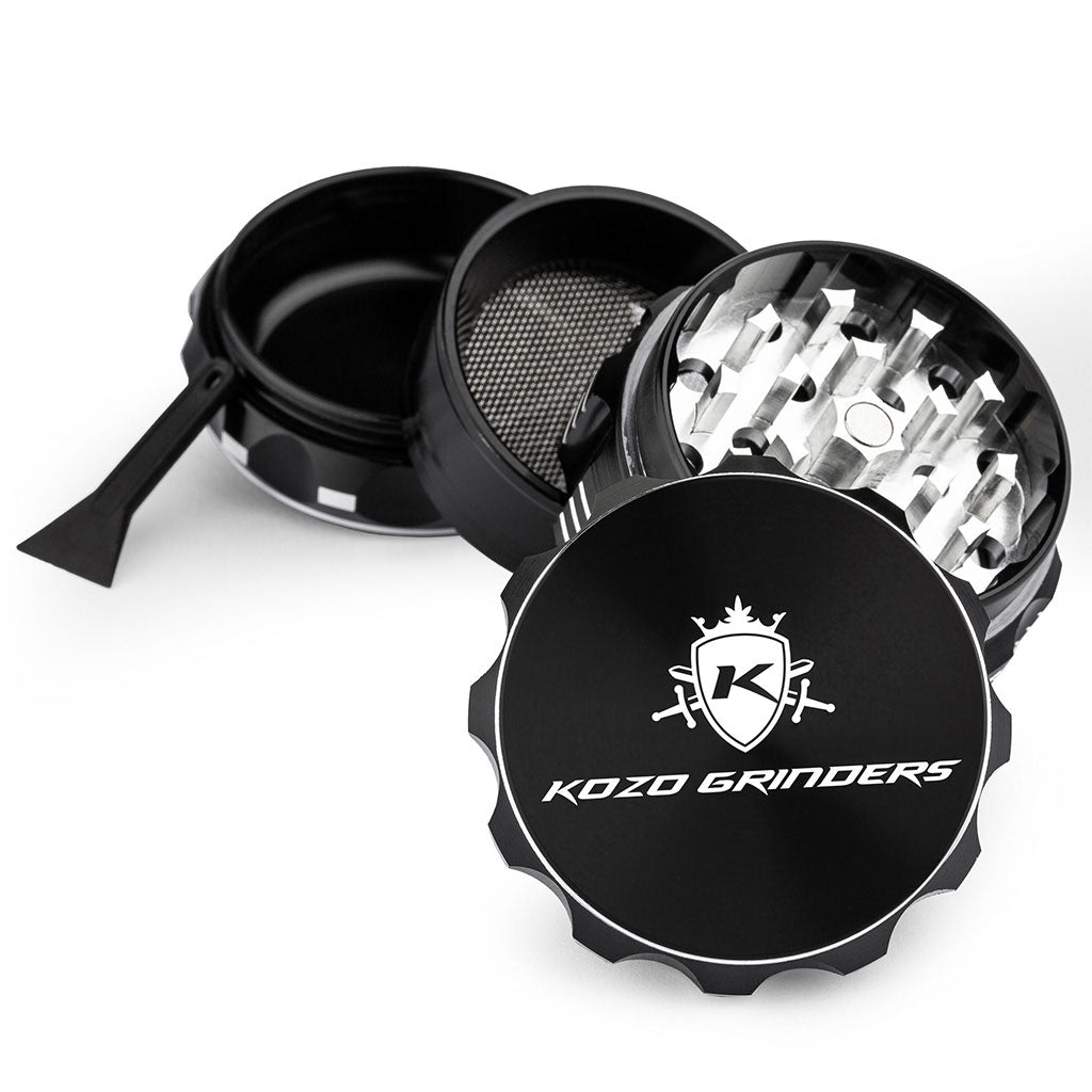 Kozo 2" 4-Piece Aluminum Grinder with Kief Catcher