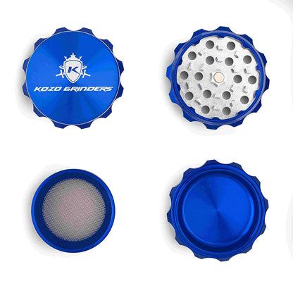 Kozo 2" 4-Piece Aluminum Grinder with Kief Catcher