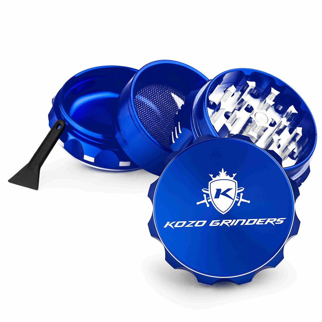 Kozo 2" 4-Piece Aluminum Grinder with Kief Catcher