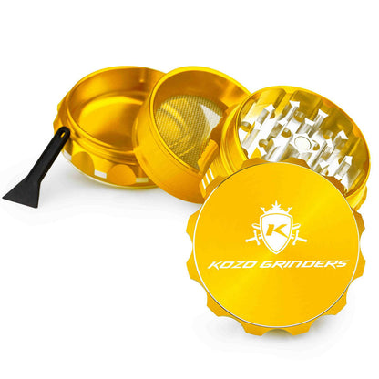 Kozo 2" 4-Piece Aluminum Grinder with Kief Catcher
