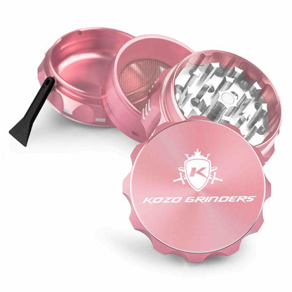 Kozo 2" 4-Piece Aluminum Grinder with Kief Catcher