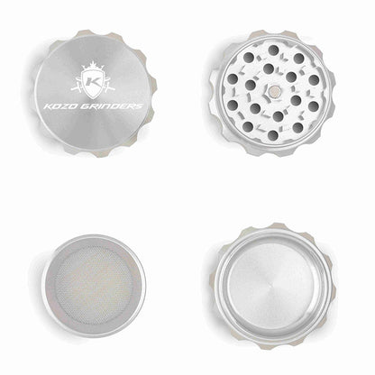 Kozo 2" 4-Piece Aluminum Grinder with Kief Catcher