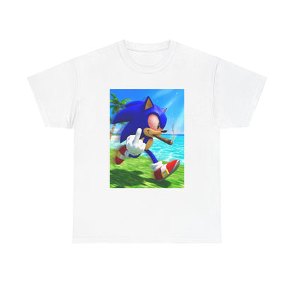 Stoned Sonic Giving The Finger Tee