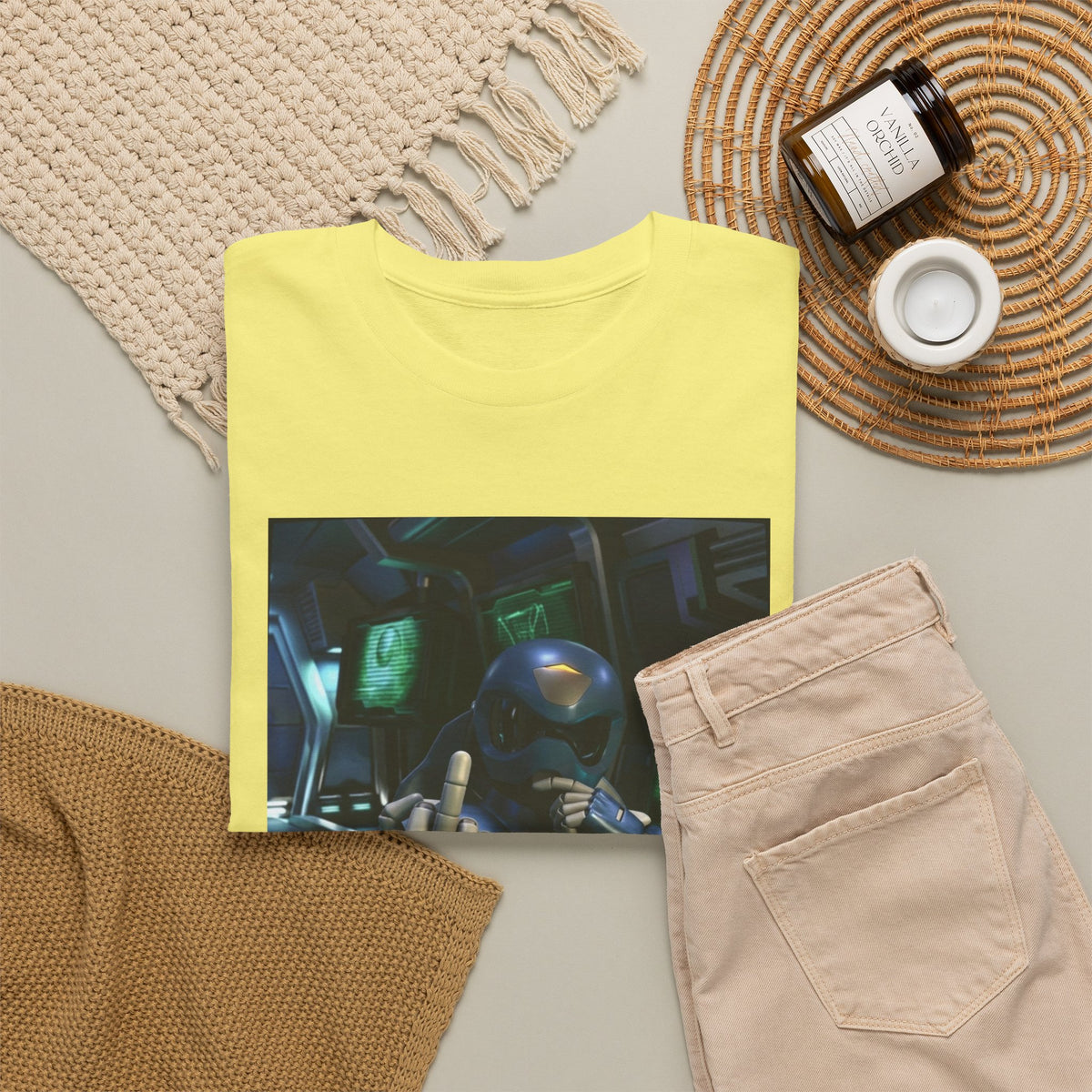 Sci-Fi Pilot Flipping The Bird Tee