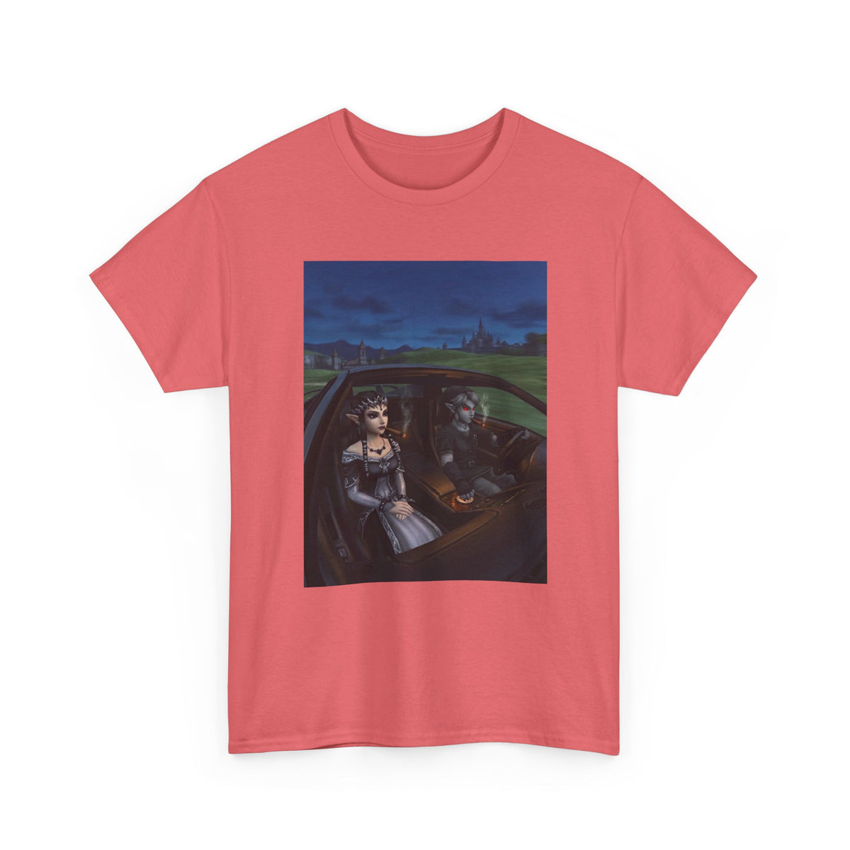 Dark Link And Midna Smoking In Car Tee