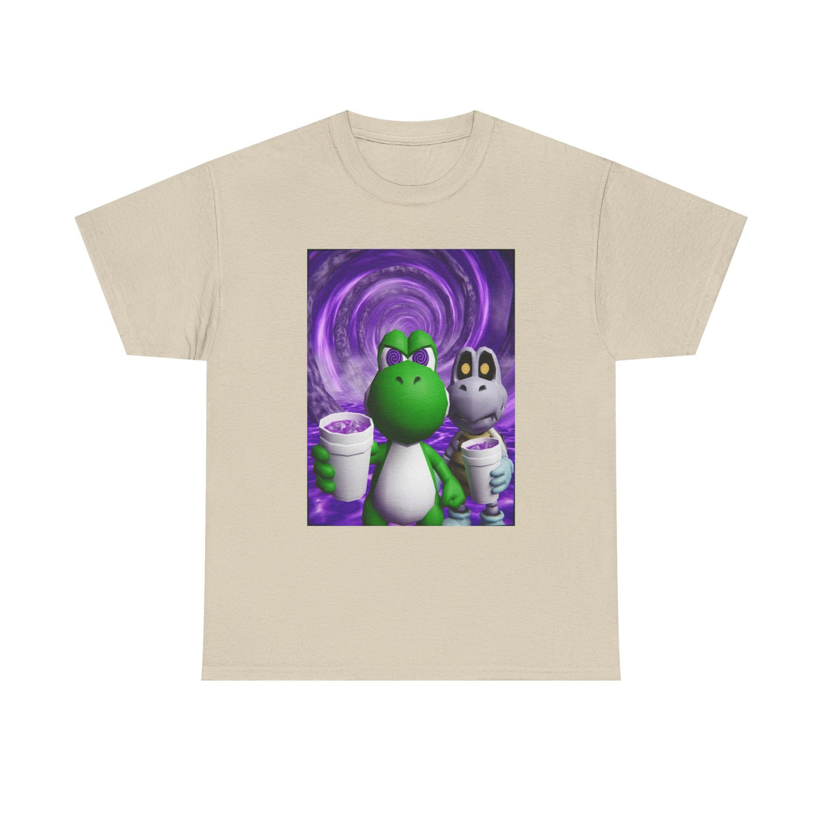 Yoshi And Dry Bones Sippin' Purple