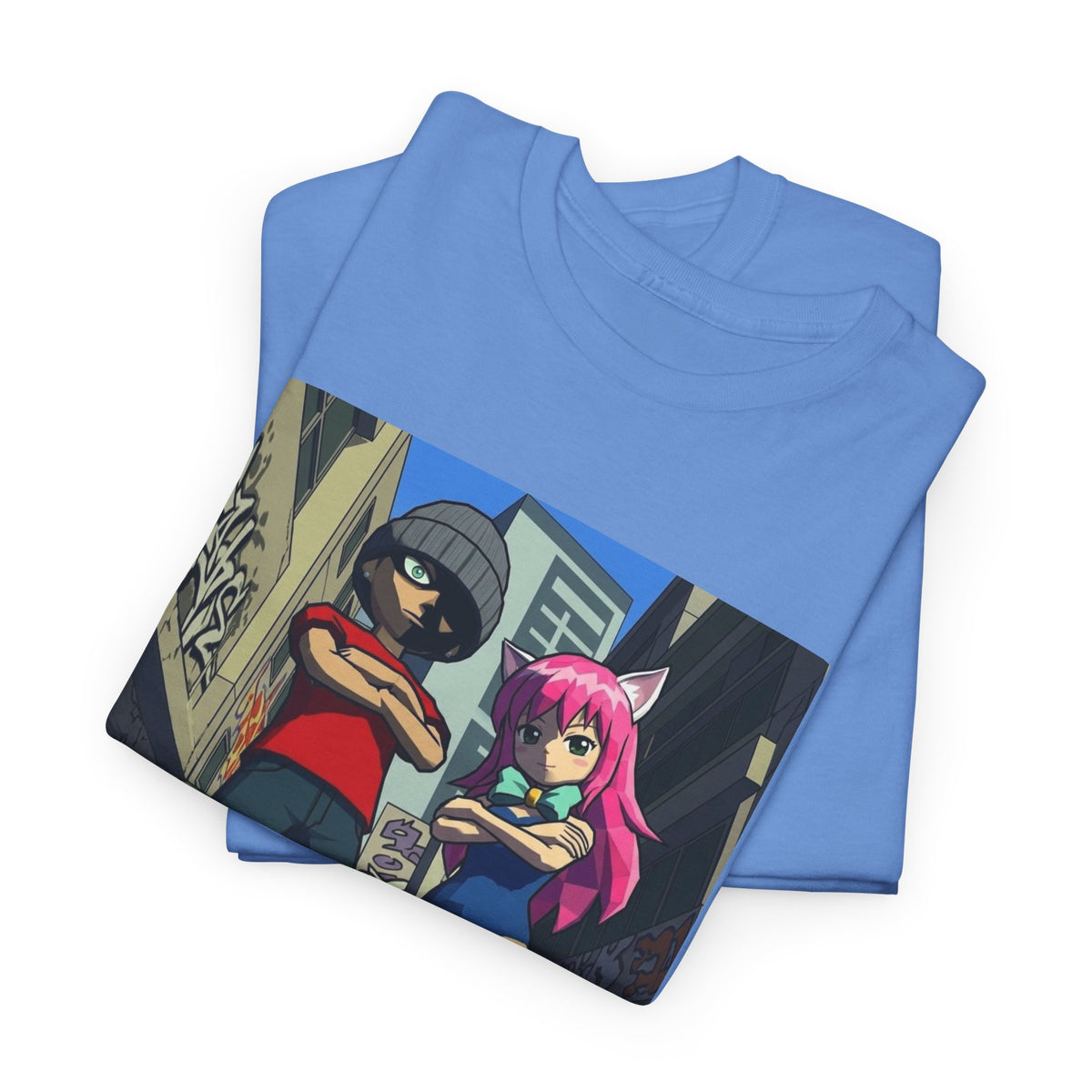 Urban Duo Standoff In Graffiti Alley Tee