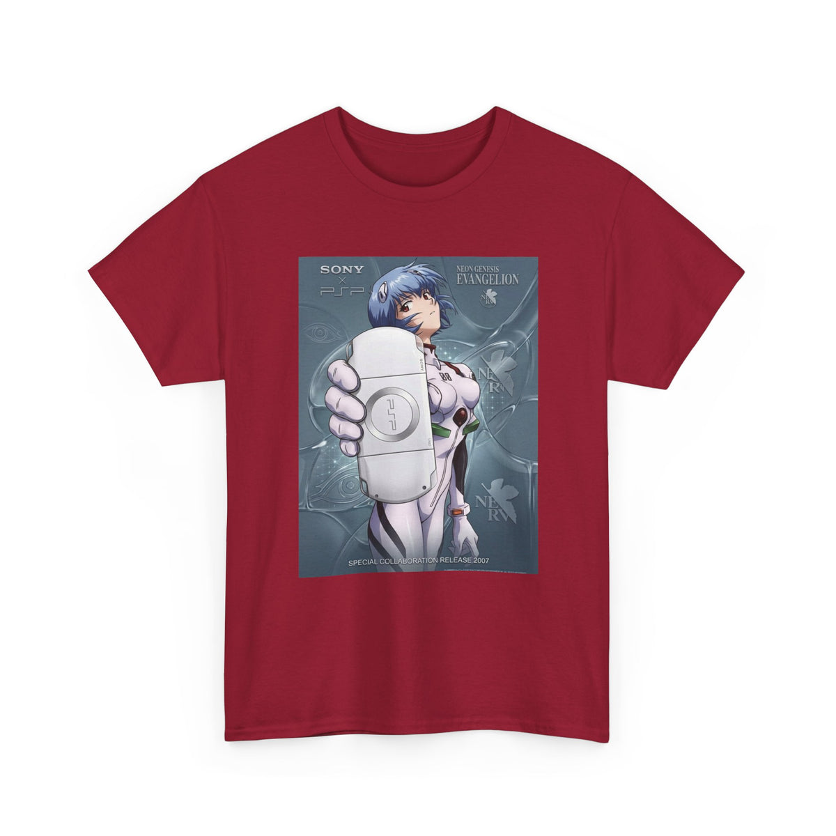 Rei Ayanami Holds PSP Collaboration Tee