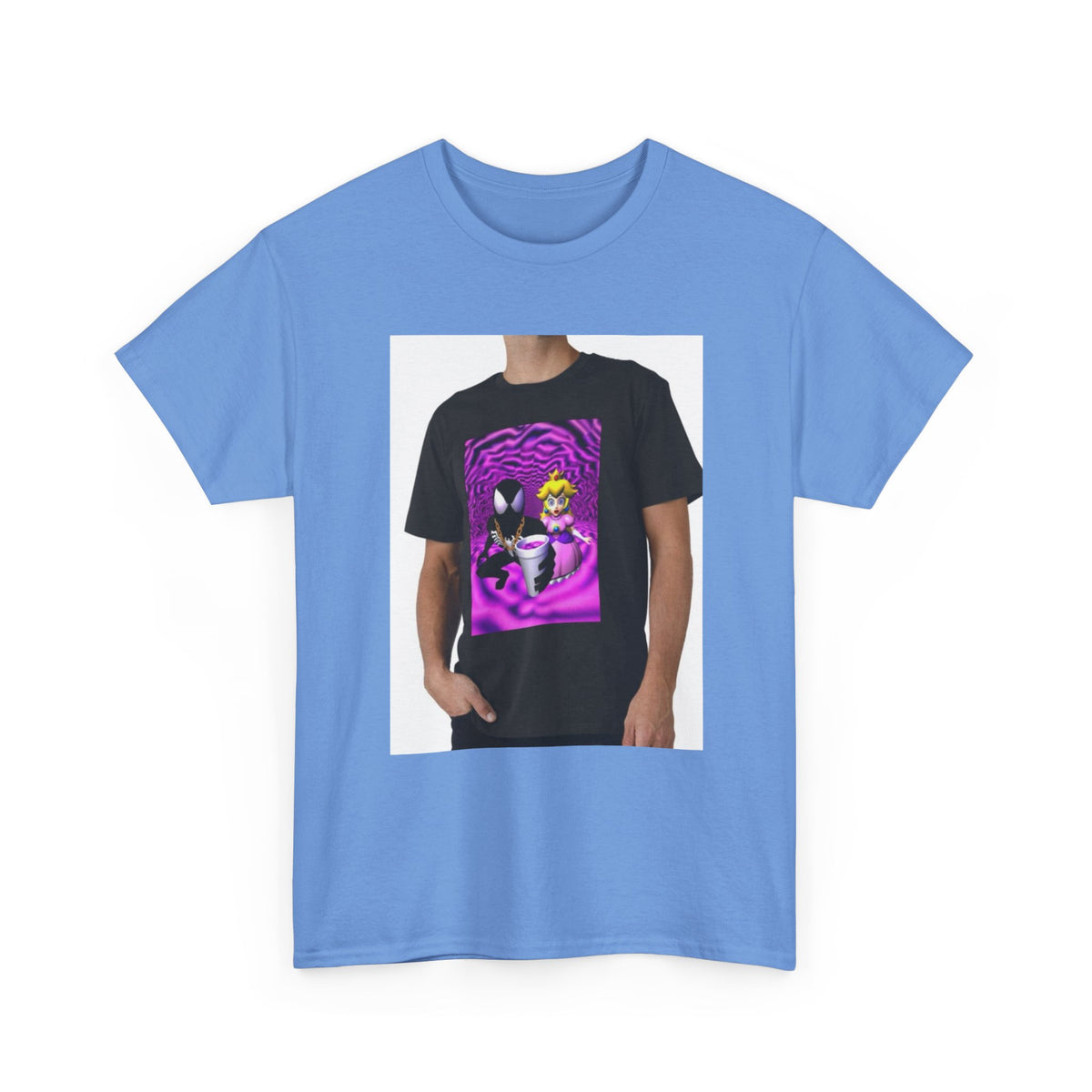 Symbiote And Princess On Purple Swirls