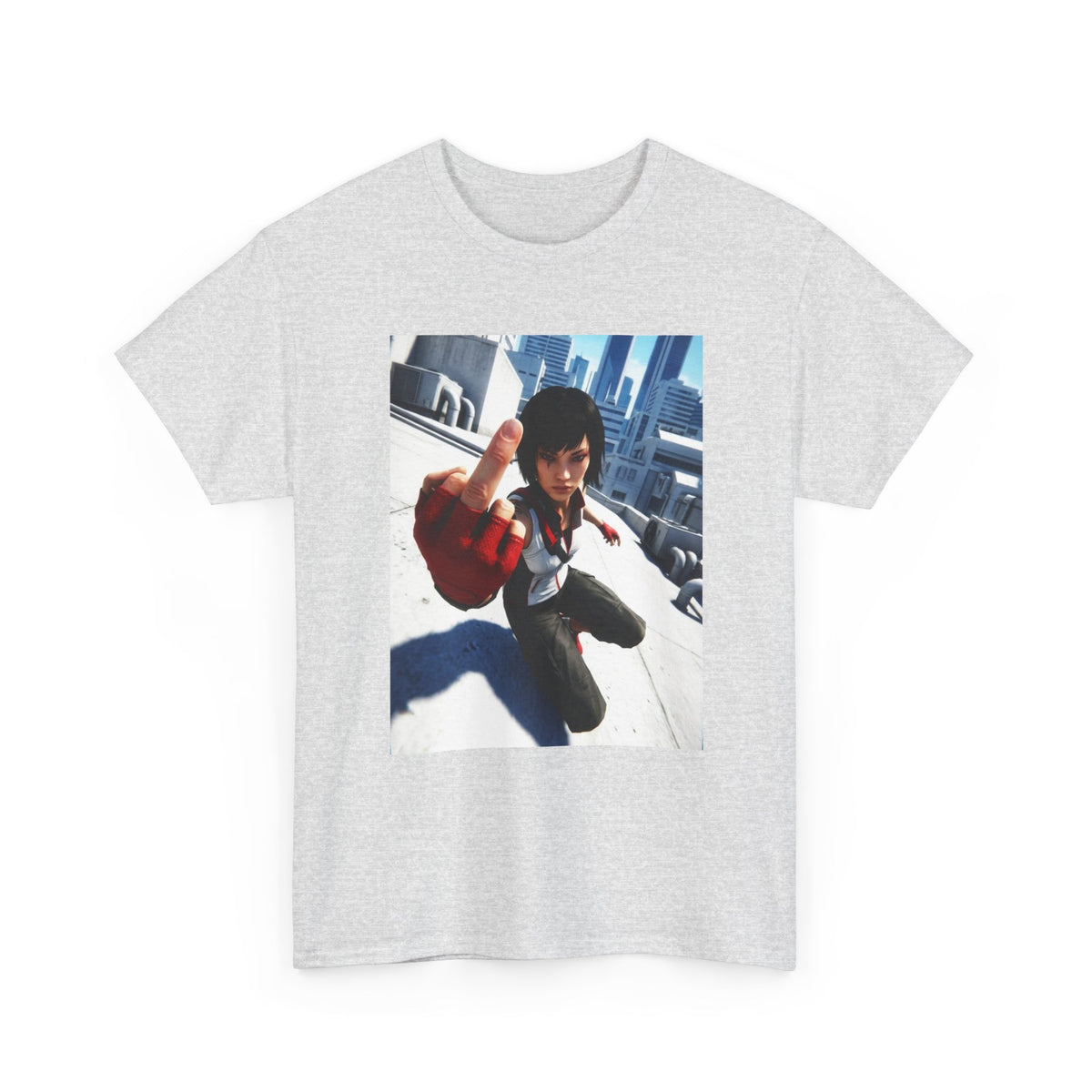 Faith Connors Flipping The Bird Rooftop Tee