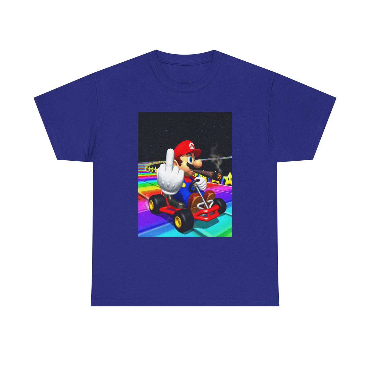 Mario Kart Smoking Blunt Middle Finger