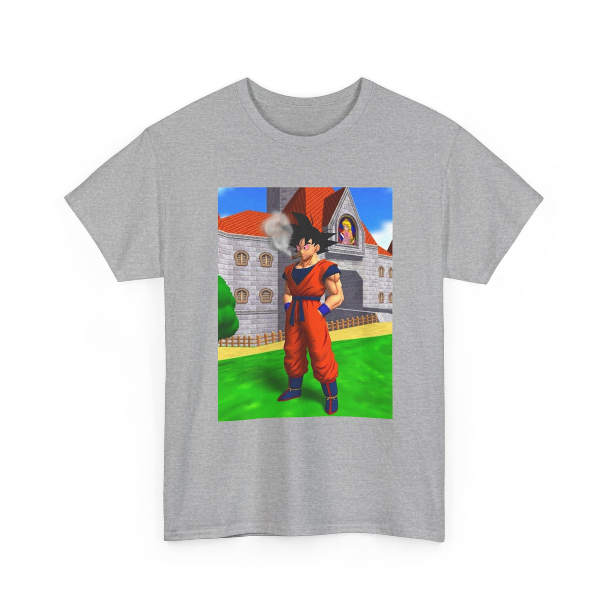 Goku Blazing Outside Peach's Castle Tee