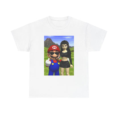 Edgy Mario & Malon Flipping Off Tee