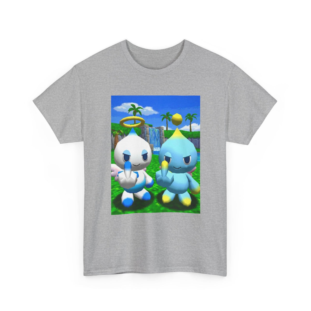 Chao Flipping Off In Paradise Tee