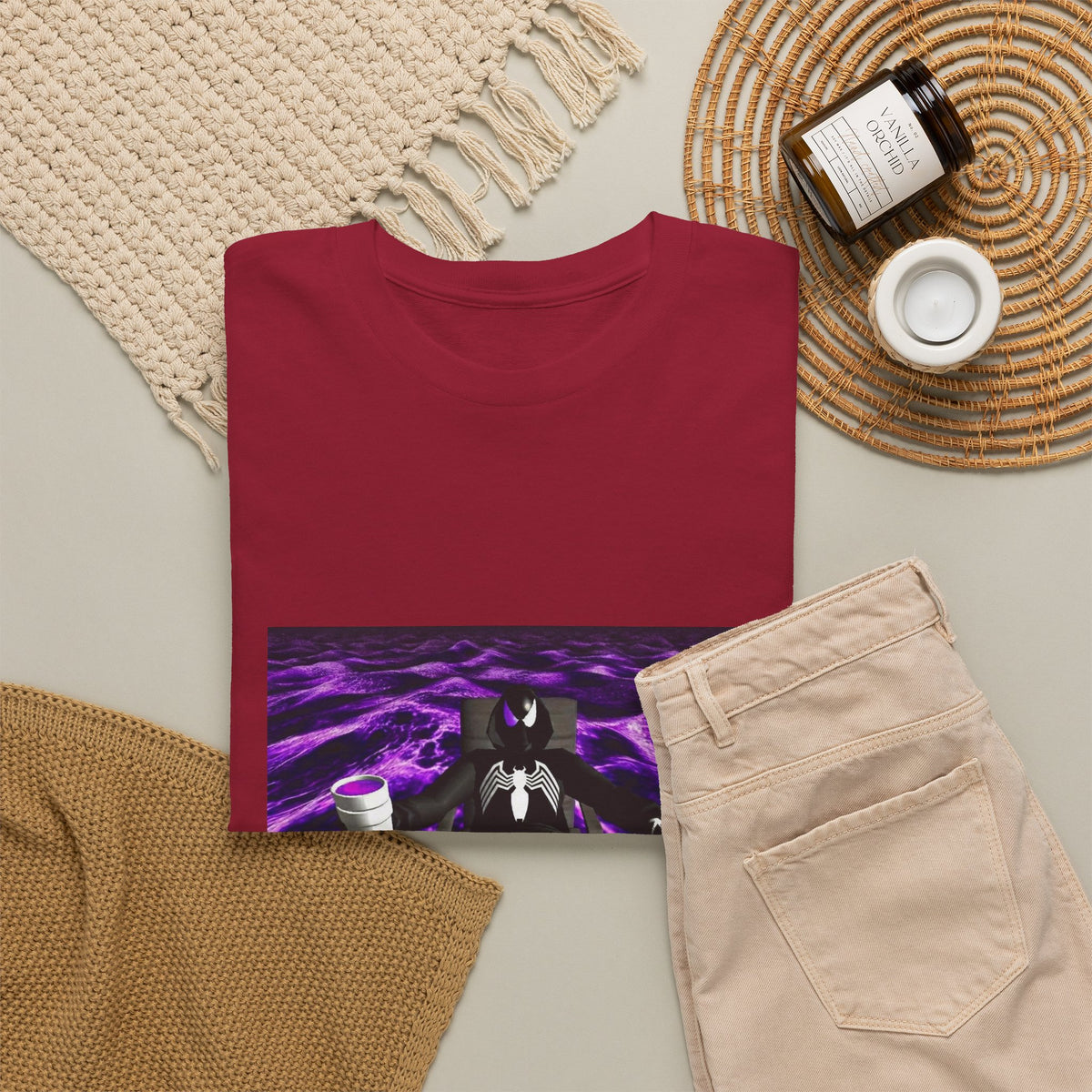 Black Spider-Man Chillin' With Lean Cup Tee