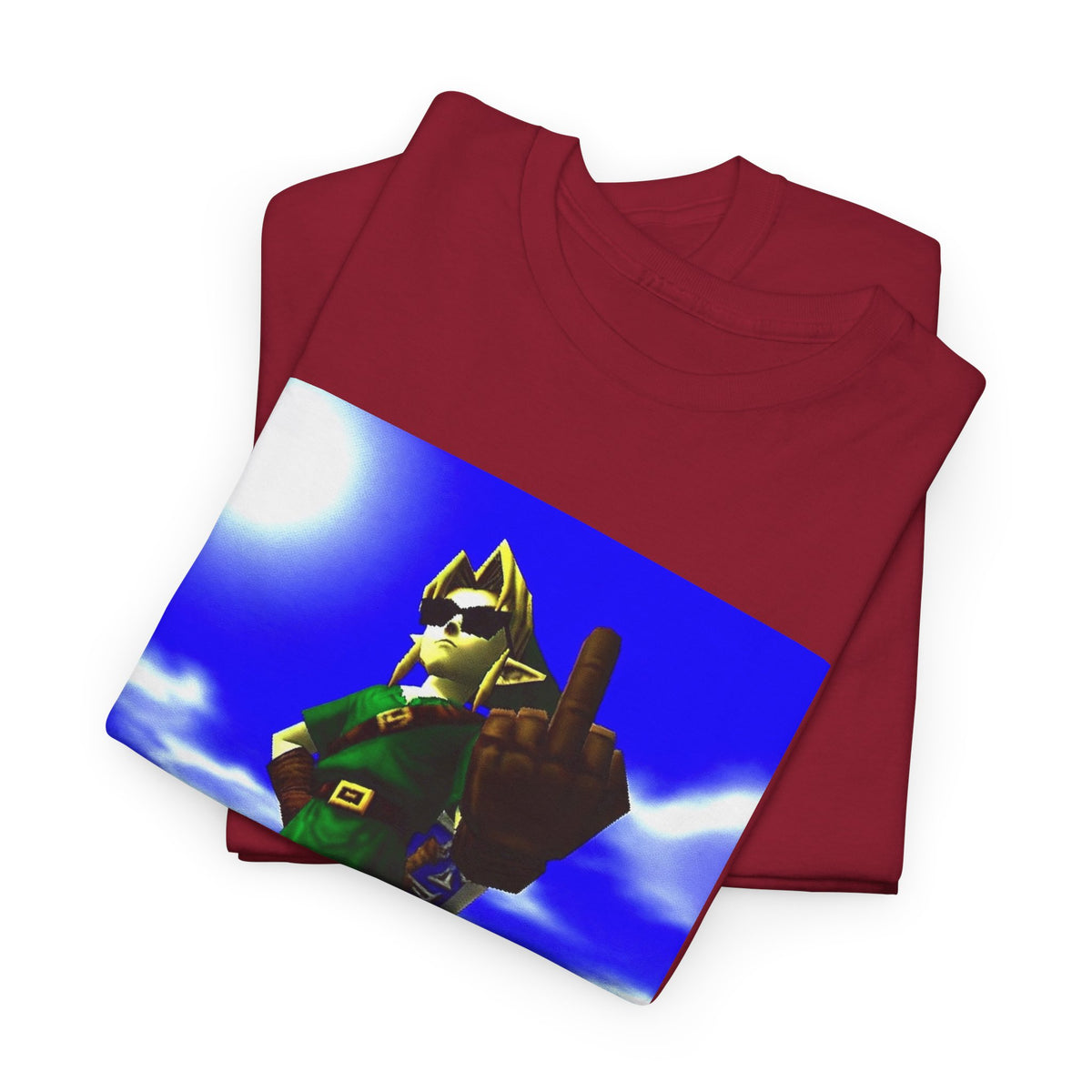 Cool Link Flipping The Bird Tee