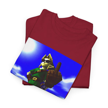 Cool Link Flipping The Bird Tee
