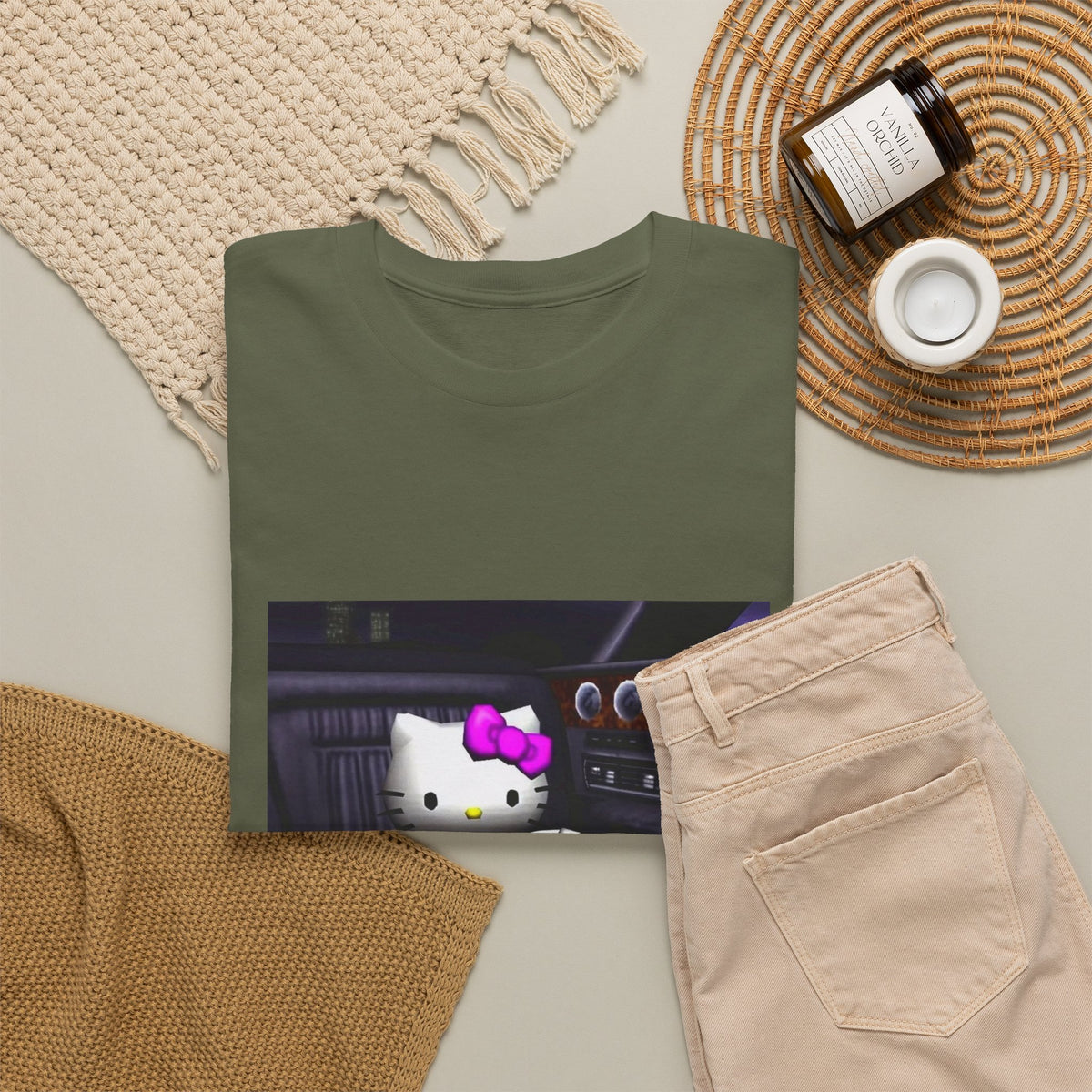 Kitty Pouring Purple Drank In Car Tee