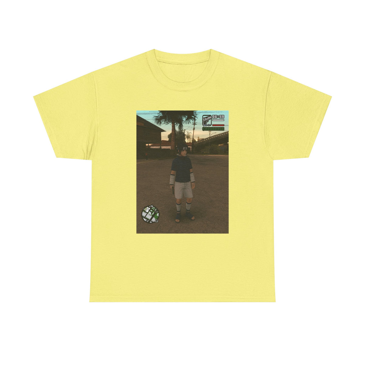 Sasuke Uchiha In San Andreas Streetwear Tee