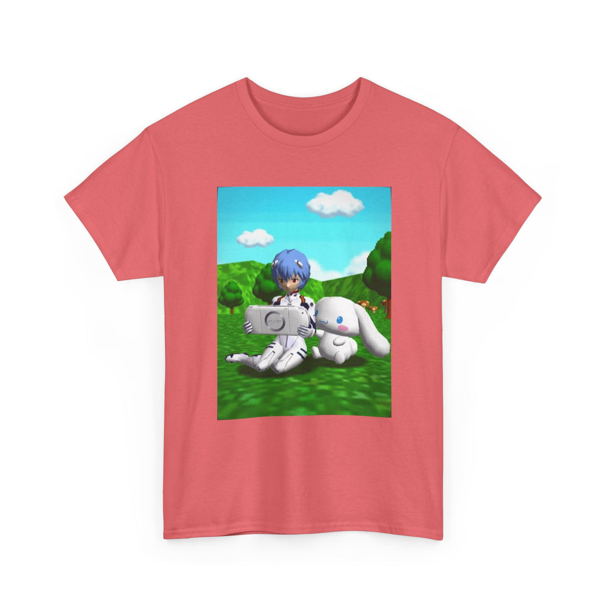 Rei Ayanami Gaming with Cinnamoroll Tee