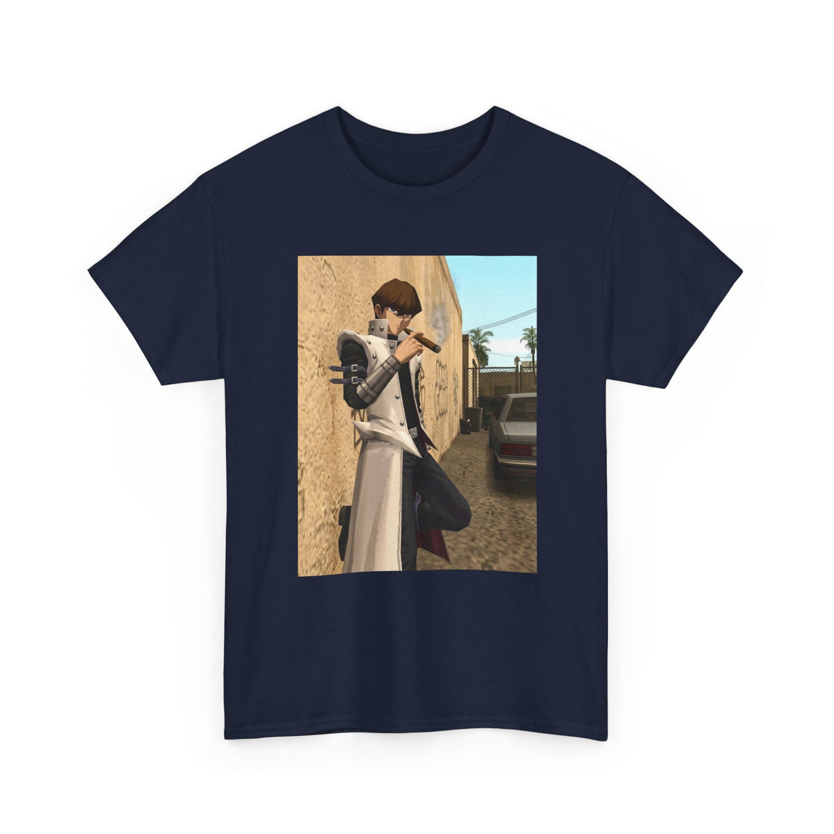 Kaiba Puffing A Cigar In The Alley