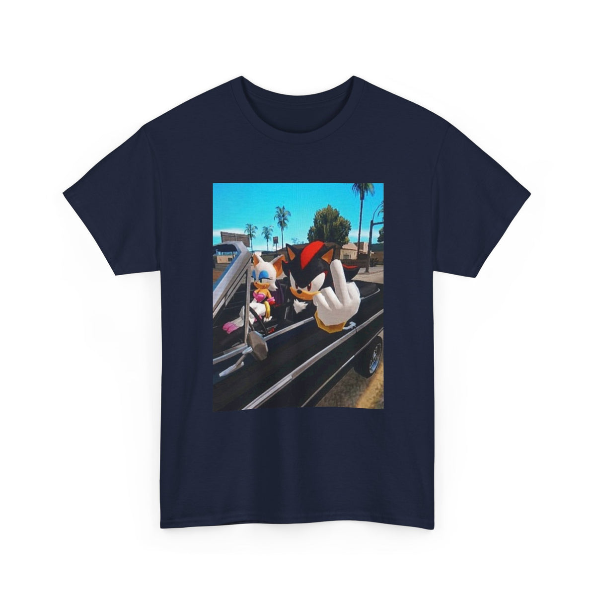 Shadow And Rouge Flipping The Bird Tee