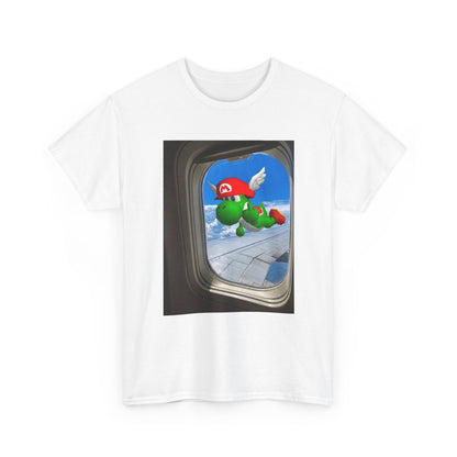 Yoshi Giving The Finger Airplane View Tee