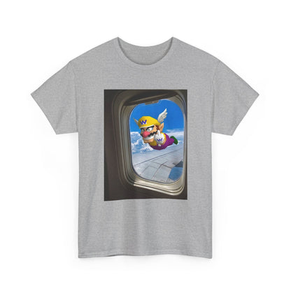 Wario Giving The Finger On A Plane Tee