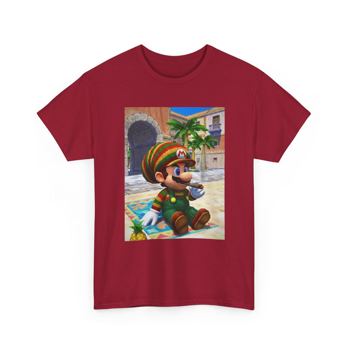 Rasta Mario Chilling With A Blunt