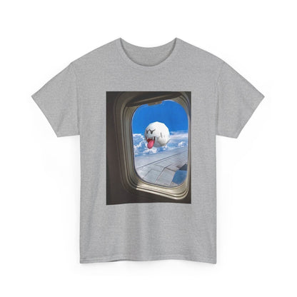 Boo Flipping Off Airplane Window Tee