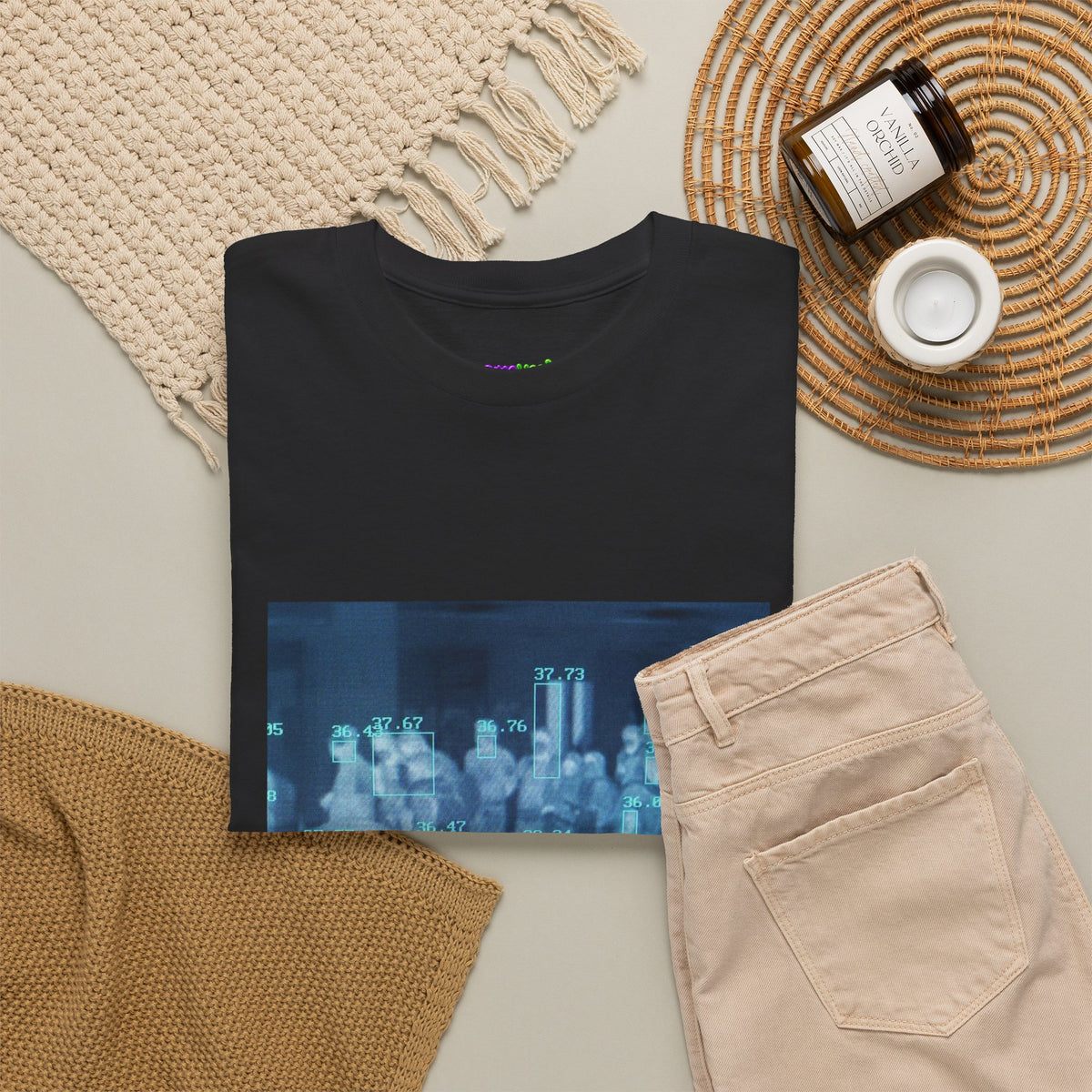 Midnight Leaf Whisper Graphic Tee