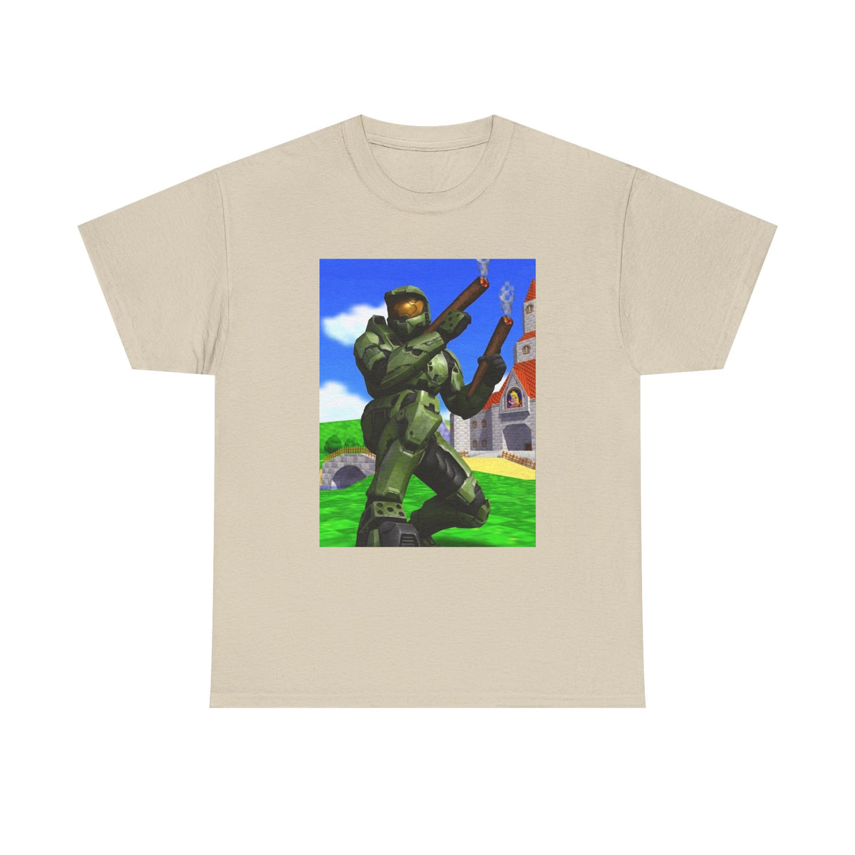 Master Chief Blazing In Mushroom Kingdom