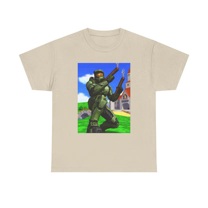 Master Chief Blazing In Mushroom Kingdom