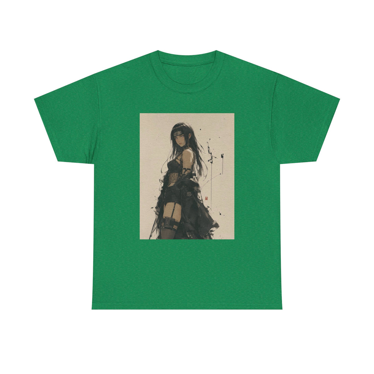 Anime Goth Girl Standing Confidently Tee