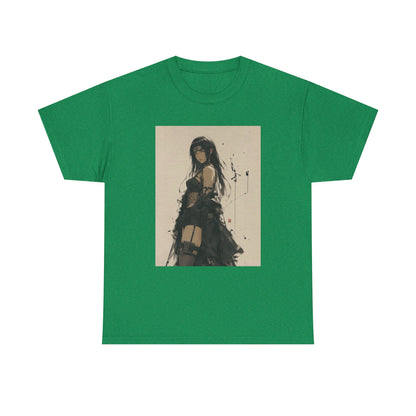 Anime Goth Girl Standing Confidently Tee