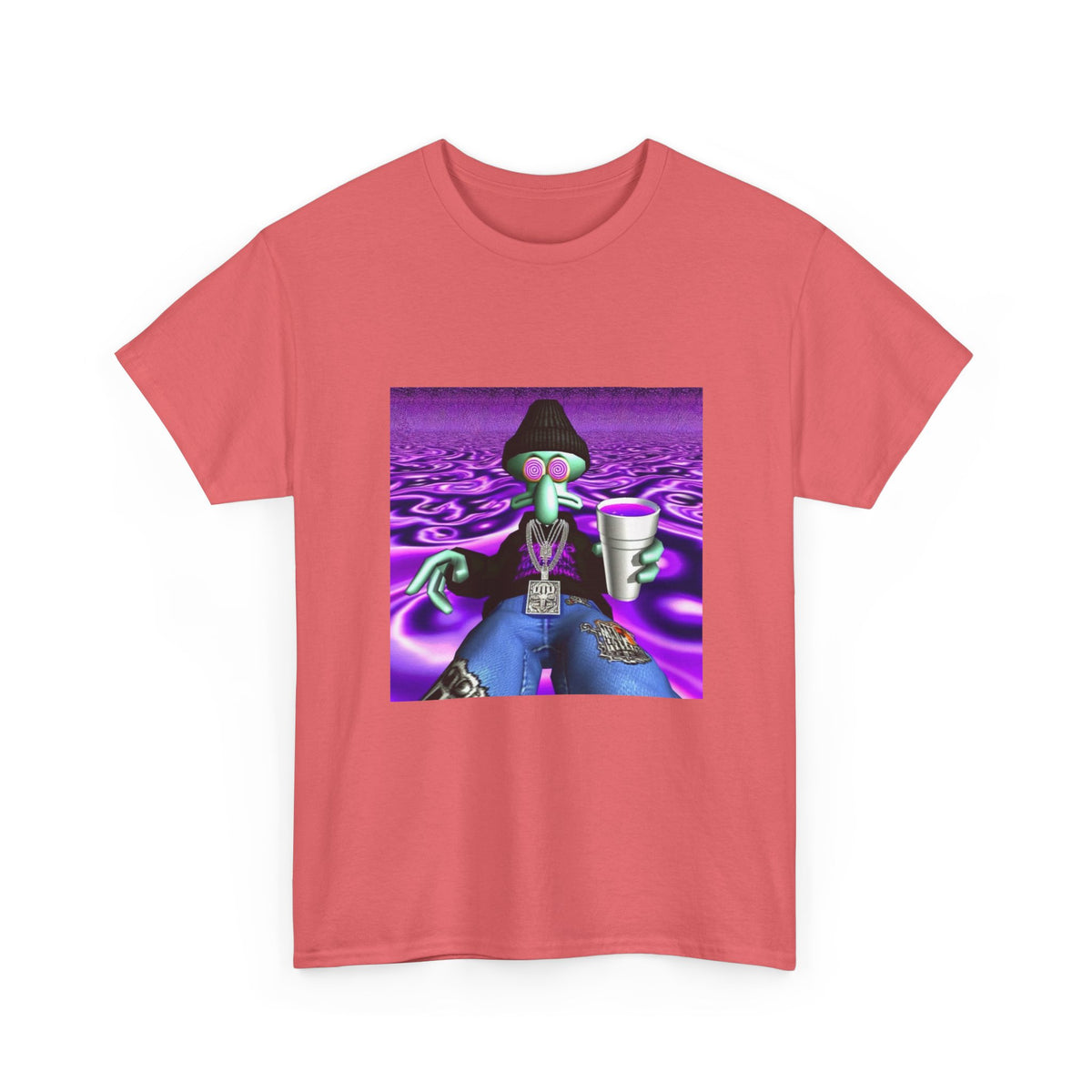Squidward Sipping Lean In A Purple Haze