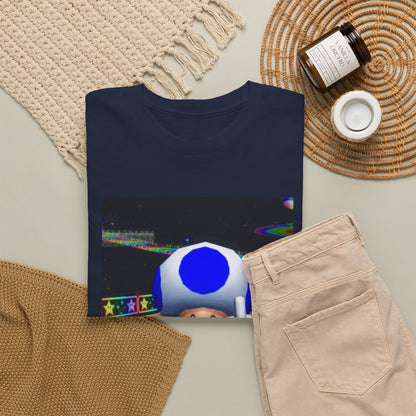 Blue Toad Flipping Off On Rainbow Road Tee