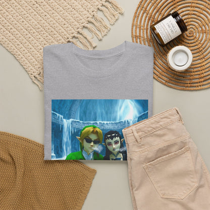 Link And Zora Chilling In Ice Cavern