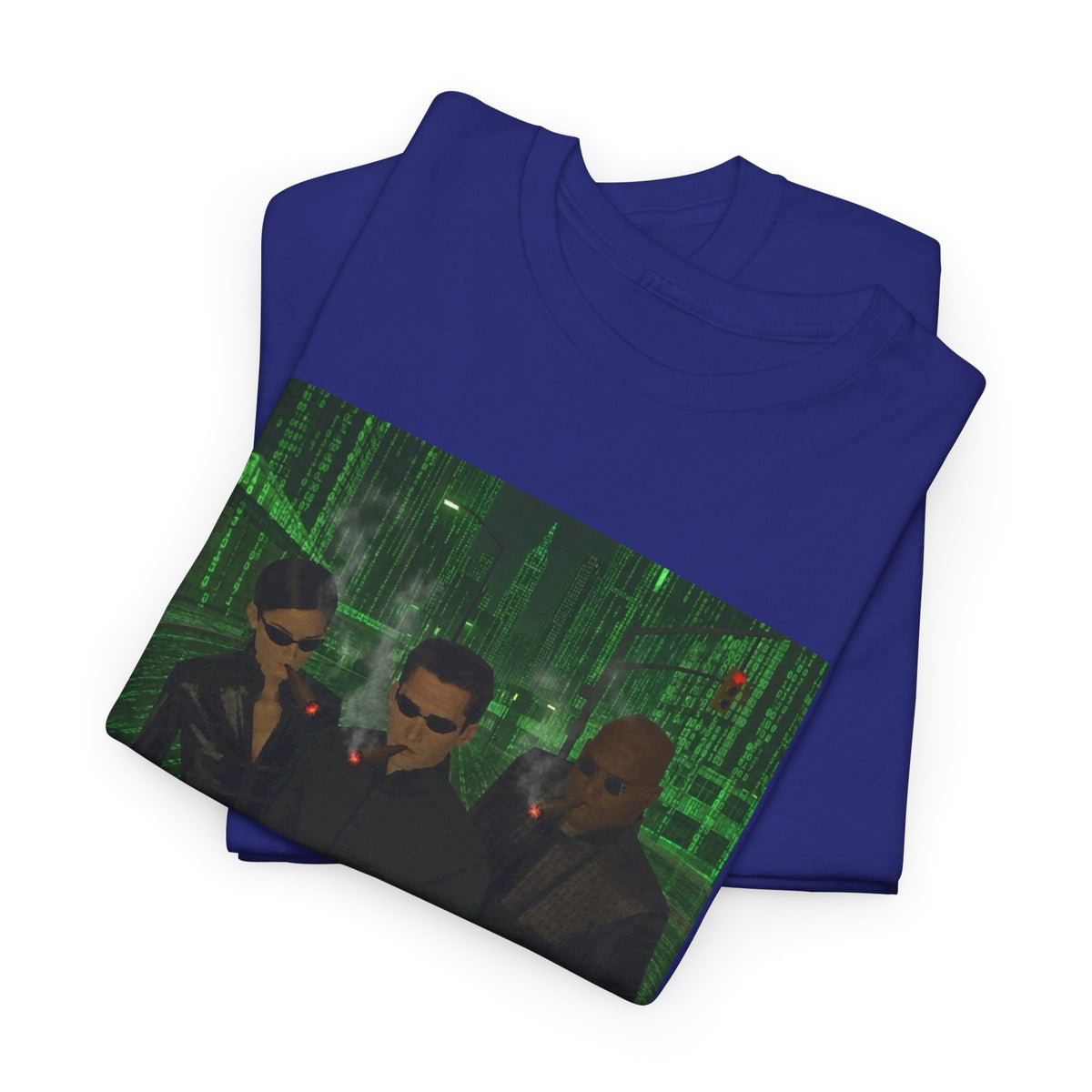 Neo, Trinity, Morpheus Smoking In The Matrix